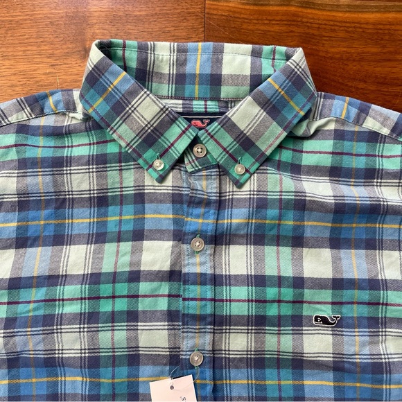 Vineyard Vines Men’s Slim Fit Flannel Whale Shirt Size Medium - Picture 3 of 6
